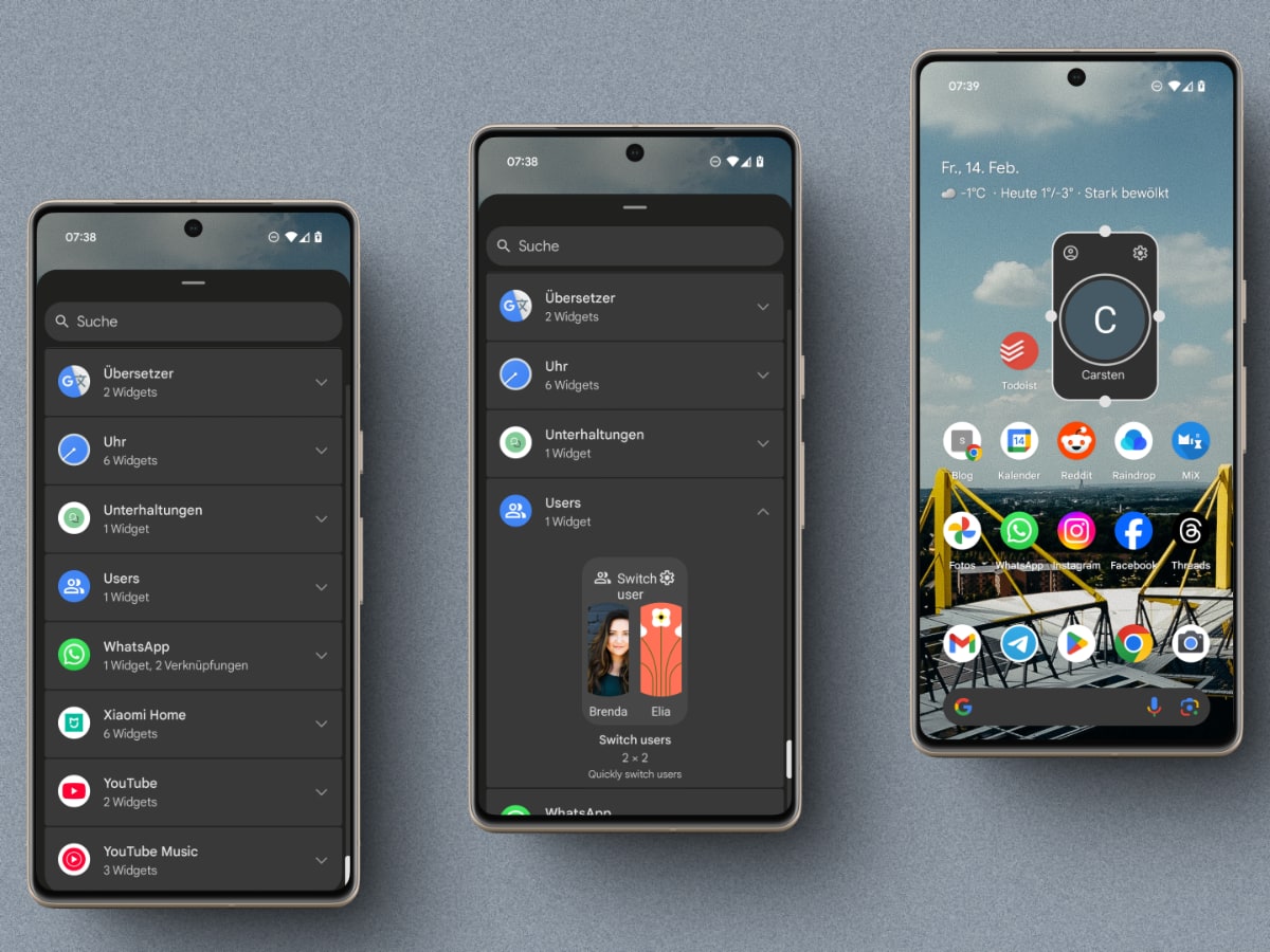 Android 16: Neues Android-Widget vereinfacht Benutzerwechsel