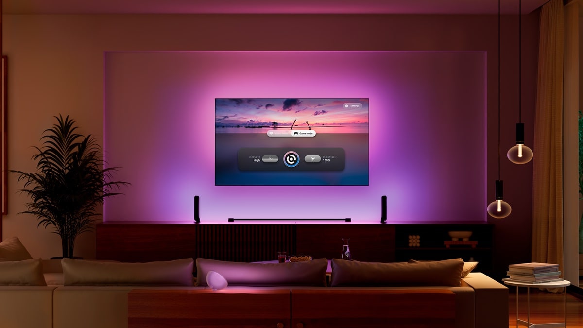 Philips Hue mit KI-Assistant und Hue-Sync-App für LG-Fernseher